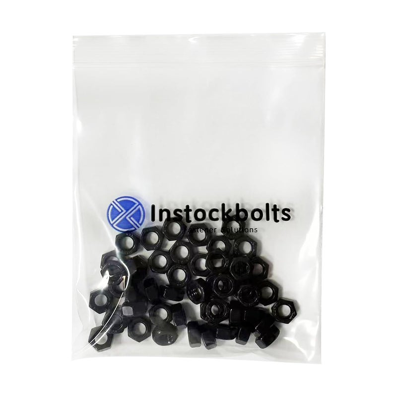 Instockbolts 5/16-18 Black Hex Nuts, Stainless Steel 304 (18-8) Black Coating Hex Nut, 20pcs - Image 4